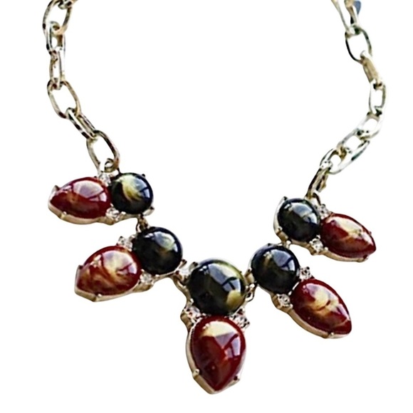 ANNE KLEIN • Vintage Colorful Stone Fine Necklace - Picture 1 of 4